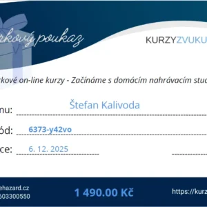 dárkové on-line kurzy